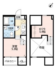 大高駅 徒歩5分 2階の物件間取画像